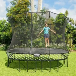 Springfree Kids 11 ft. Outdoor Large Square Trampoline with Enclosure