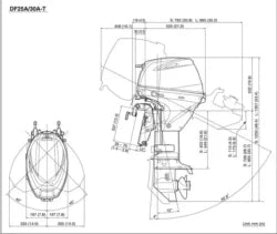 Suzuki 30 HP Outboard Motor DF30ATLW5