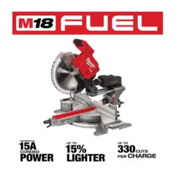Milwaukee 18V Lithium-Ion Brushless 12 in. Cordless Dual Bevels Sliding Compoundd