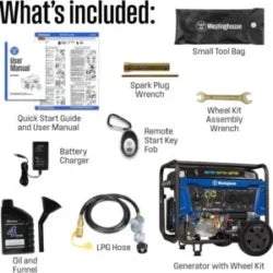 Westinghouse 14,500 Watt Tri-Fuel Portable Generators.
