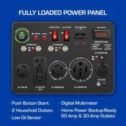 DuroMax XP13000EH 13,000 Watt Dual Fuel Portable Generators.