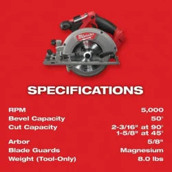 MILWAUKEE Cordless Tool Combination Kit: 7 Tools, 18 V DC Volt, Battery Included, M18 FUEL™, M18™