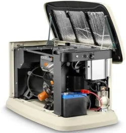 Generac Guardian 22kW Home Standby Generator with 200 Amp Transfer Switch, Durable All Aluminum, WiFi Enabled with G-Force Engine, Easy to Use, Whole House Powers Backups, Smart Outage Solution – Bisque