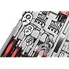 CARTMAN 205 Piece Ratchet Wrench Tool Set 1/4″ & 3/8″ & 1/2″ Drive with SAE/Metric Sockets Kit in Plastic Toolbox