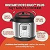 Instant Pot Duo Plus 9-in-1 Multicooker, Pressure Cooker, Slow Cook, Rice Maker, Steamer, Sauté, Yogurt, Warmer & Sterilizer, Includes App with Over 800 Recipes, Stainless Steel, 6 Quarts