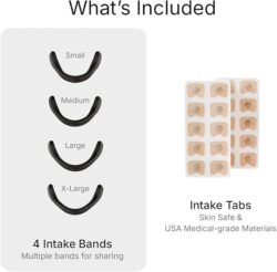 Intake Breathing — Magnetic Nasal Strips Starter Kit | Reusable Band + Tabs | Nasal Strips for Sleep, Snoring, Breathing & Sports | Stronger Lift Than Traditional Nose Strips | 4 Sizes, 15 Tabs, Black