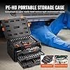 VEVOR Mechanics Tool Set and Socket Set, 1/4″ 3/8″ 1/2″ Drive Deep and Standard Sockets, 450 Pcs SAE and Metric Mechanic Tool Kit with Bits, Combination Wrench, Hex Wrenches, Accessories, Storage Case