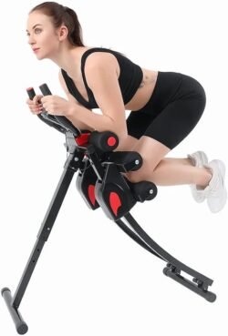 Fitlaya Fitness ab machine, ab workout equipment for home gym, Height Adjustable ab trainer, foldable fitness equipment.