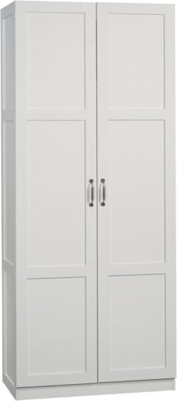 4+ 9 VIDEOS Sauder Select Storage Cabinet/ Pantry cabinets, White finish