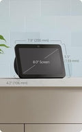 Amazon Echo Show 8, With Spatial Audio, Smart Home Hub, ideal for open living spaces, Designed for Alexa+, Glacier White