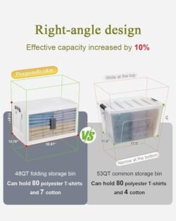 OlarHike 144QT Lockable Storage Bins with Lids – Folding Storage Cabinet with Doors and Wheels, Collapsible Plastic Box for Closets, Office, Stackable Organizer and Containers, Gifts, 3 Pack Cubes