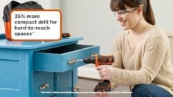 BLACK+DECKER 12V MAX Drill & Home Tool Kit, 60-Piece (BDCDD12PK)