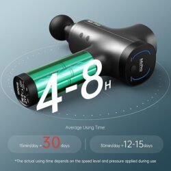 opove M3 Pro 2 Massage Gun Deep Tissue Percussion Muscle Massager for Workout, Percussive Therapy Fascia Gun for Athletes Fast Recovery, 30 Days Long Battery Life, 70lbs Stall Force, Space Gray