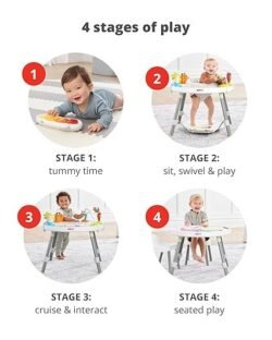 Skip Hop Baby Activity Center: Interactive Play Center with 3-Stage Grow-with-Me Functionality, 4mo+, Explore & More
