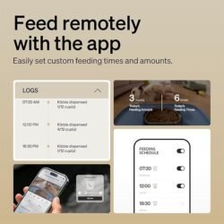 PETLIBRO Automatic Cat Feeder with Camera, 1080P HD Video with Night Vision, 5G WiFi Pet Feeder with 2-Way Audio, Low Food & Blockage Sensor, Motion & Sound Alerts for Cat & Dog Single Tray