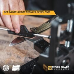 Work Sharp Precision Adjust Elite Knife Sharpener – Adjustable Knife Sharpening System – For Hunting, Serrated & Kitchen Knives