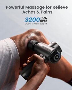 RENPHO Active Thermacool Massage Gun Deep Tissue with Heat and Cold, Mothers Day Gifts, FSA Eligible, Back Massager for Muscle Relief, HSA, Percussion Body Masajeador for Men Women Athletes, Portable