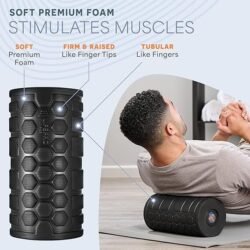 LifePro 4 Speed Vibrating Foam Roller for Physical Therapy & Exercise – High-Intensity Vibrating Roller for Muscle Recovery & Pliability Training – Back Roller for Deep & Gentle Trigger Point Therapy