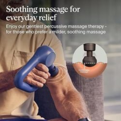 TheraGun Therabody Relief Handheld Percussion Massage Gun – Easy-to-Use, Comfortable & Light Personal Massager for Every Day Pain Relief Massage Therapy in Neck, Back, Leg, Shoulder and Body (Navy)