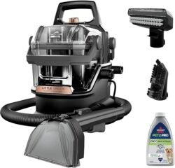 BISSELL Little Green HydroSteam Multi-Purpose Portable Carpet and Upholstery Cleaner, Car and Auto Detailer, 3618