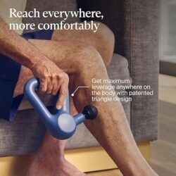 TheraGun Therabody Relief Handheld Percussion Massage Gun – Easy-to-Use, Comfortable & Light Personal Massager for Every Day Pain Relief Massage Therapy in Neck, Back, Leg, Shoulder and Body (Navy)