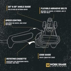 Work Sharp MK2 Professional Electric Knife and Tool Sharpener – Adjustable Tool and Knife Sharpening System