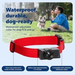 PetSafe Wireless Pet Containment System – Original Wireless Electric Fence for Dogs – Covers Up to 1/2 Acre – for Pets 8lb+