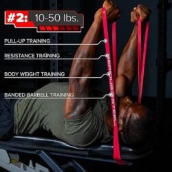 Serious Steel 41″ Assisted Pull-up Band, Heavy Duty Resistance Band Sets, Stretching, Powerlifting, Resistance Training and Pull Up Assistance Bands