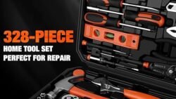 328-Piece Tool Set – Tool Kit Toolbox Storage Case with Drawer, General Household Hand Tool Kit Perfect for Home & DIY Repairs