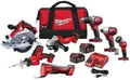 Milwaukee M18 Cordless Combo Kit (7-Tool) with Two 3.0 Ah Batteries, Charger and Tool Bag