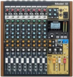 Tascam Model 12 All-in-One 12-track Digital Multitrack Mixings and Recording Studio, Mixer, USB Audio Interface and DAW Controllers
