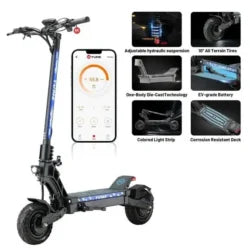 M YUME SCOOTER Hawk Dual Motor Electrics Scooters for Adults 2400W 43MPH 43Miles Long Rang E-Scooters