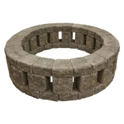 Stonehenge 58 in. x 16 in. Concrete Fire Pit Kit in Northwest Blends.