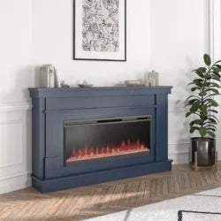 Novogratz Waverly Wide Mantel Electric Fireplaces.