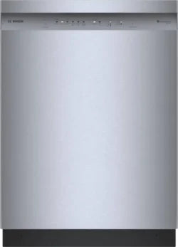Bosch SHE41CM5N 300 Series 24″ Dishwashers 48 db – Recessed Handle, Stainless Steels