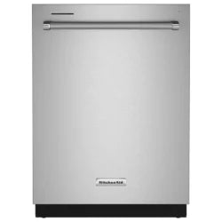 KitchenAid 24″ Fully-Integrated Built-In Dishwashers with 30 Total Wash Jets in PrintShield Stainless Steels