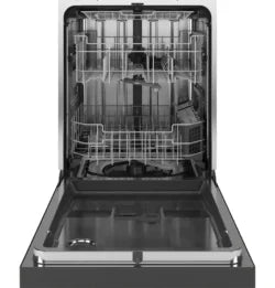 GE – 24″ Front Control Built-In Tub Dishwashers with 3rd Rack, Sanitize Cycle and 47 dBA – Stainless Steels