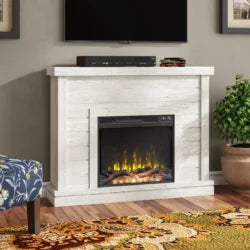 Alaya Wall Mounted Electric Fireplace Sands & Stable Finishs