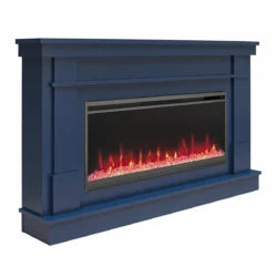 Novogratz Waverly Wide Mantel Electric Fireplaces.