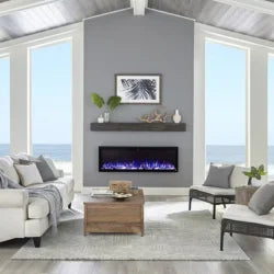 Touchstone Sideline Elite Smart 60″ WiFi-Enabled Recessed Electric Fireplaces.