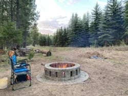Stonehenge 58 in. x 16 in. Concrete Fire Pit Kit in Northwest Blends.