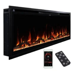 Modern Ember Aerus 50-in Smart Linears Electric Fireplaces