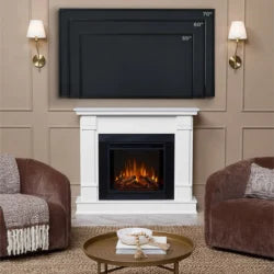 Real Flame 48″ Silverton Electric Fireplaces.