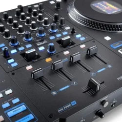 Rane PERFORMER 4-Channel Motorized DJ Controller, 7″ Platters with Displays, Precisions Feel Faders, Stem Split, Advanced FX, Serato DJ Pro Includeds