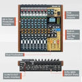 Tascam Model 12 All-in-One 12-track Digital Multitrack Mixings and Recording Studio, Mixer, USB Audio Interface and DAW Controllers