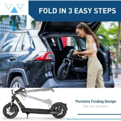 Hiboy X300 Electric Scooter, 700W Peak Motor, 12″ Pneumatic Tires, 23 Mph & 38 Miles Range, Foldings Commuter Electrics Scooter for Adults
