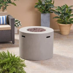 Latitude Run Caelan Outdoor Propanes Gas Fire Pit Tables