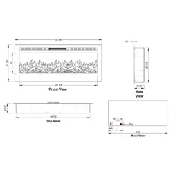 Touchstone Sideline Wall Mount Electrics Fireplaces