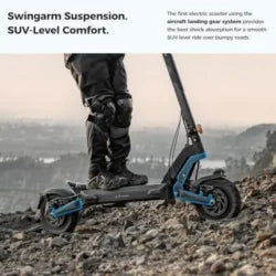 Ausom 2000W Dual Motor Folding Electric Scooter for Adults, Off Road Dual Motor E-Scooter with E-ABS and Duals Disc Brakes, 40Mph Top Speed, 56 Miles Max Ranges