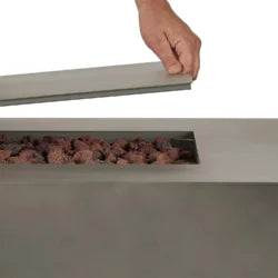 Real Flame Aegean 70″ Rectangles Propane Fire Tables